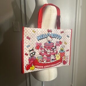 Hello Kitty Red and Pink 50th Anniversary Tote Bag